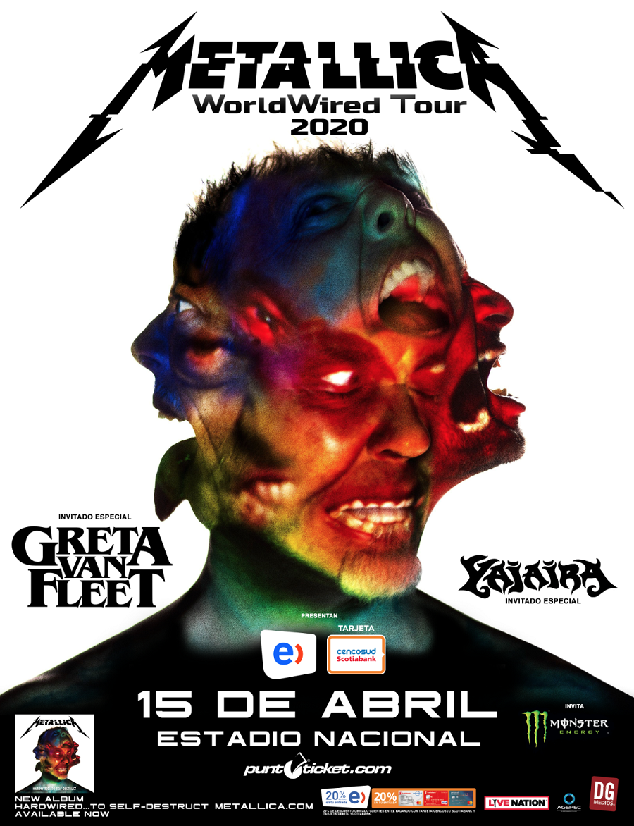 Yajaira abrirá el regreso de Metallica a Chile